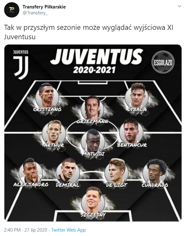 MOŻLIWY SKŁAD Juventusu na przyszły sezon